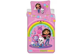 Gabby's poppenhuis Dekbedovertrek Rainbow Party - Polyester