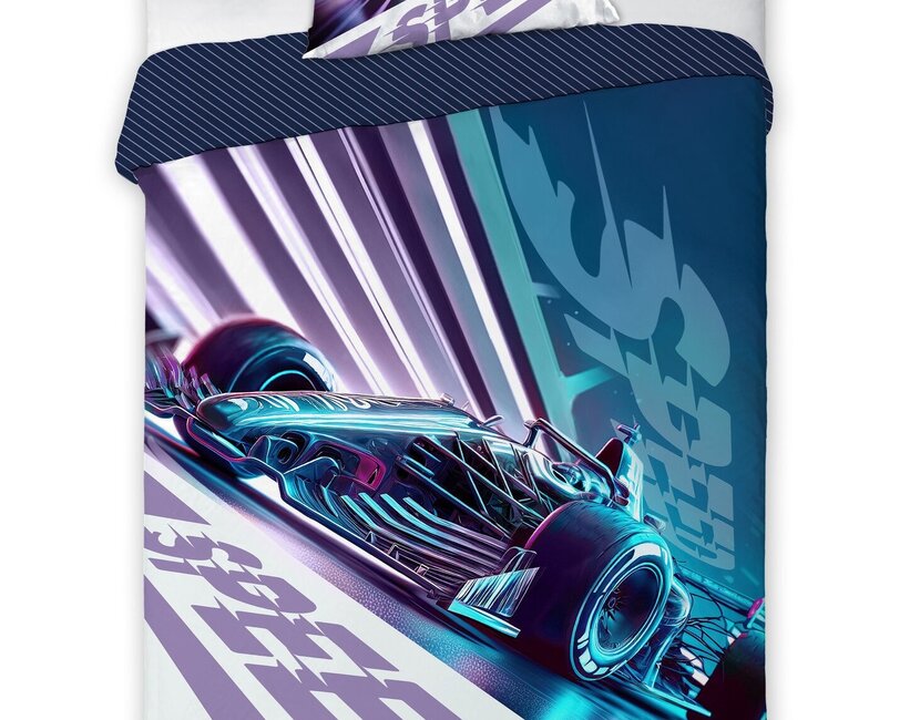 Faro Dekbedovertrek Race Auto - 140  x 200 + 70 x 90 cm - Katoen
