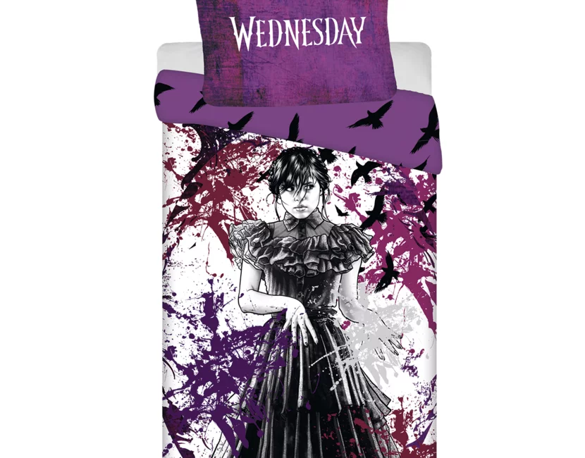 Wednesday Dekbedovertrek Raven -140 x 200 cm / 70 x90 cm - Polyester