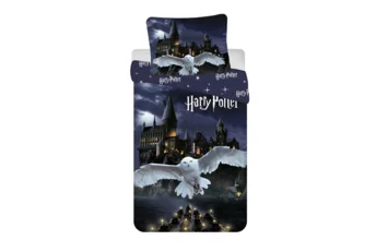 Harry Potter Dekbedovertrek Hogwarts Night -140 x 200 cm / 70 x90 cm