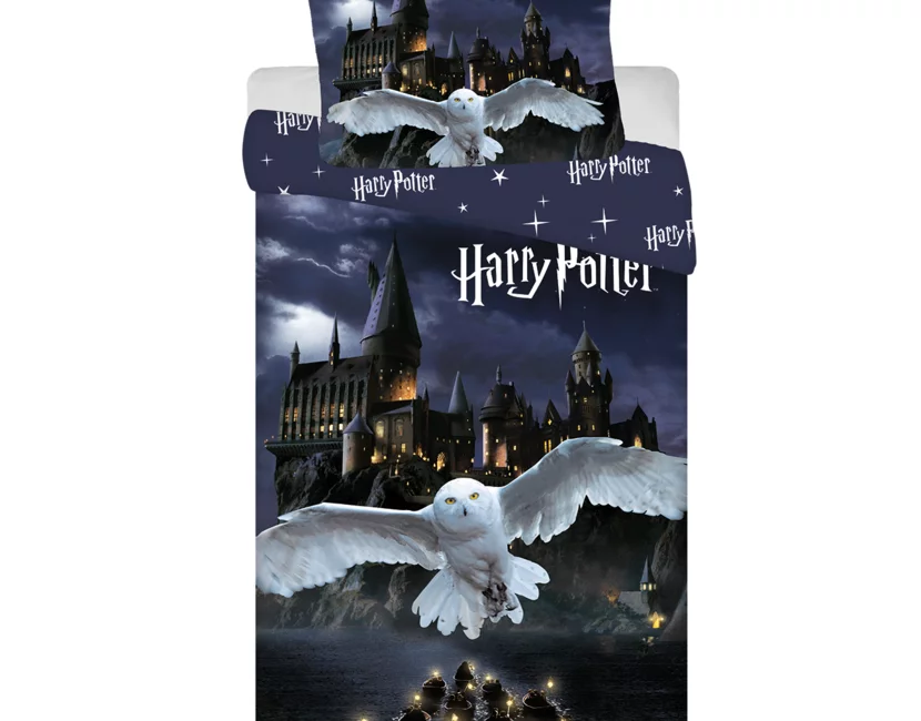 Dekbedovertrek Hogwarts Night -140 x 200 cm / 70 x90 cm - Polyester