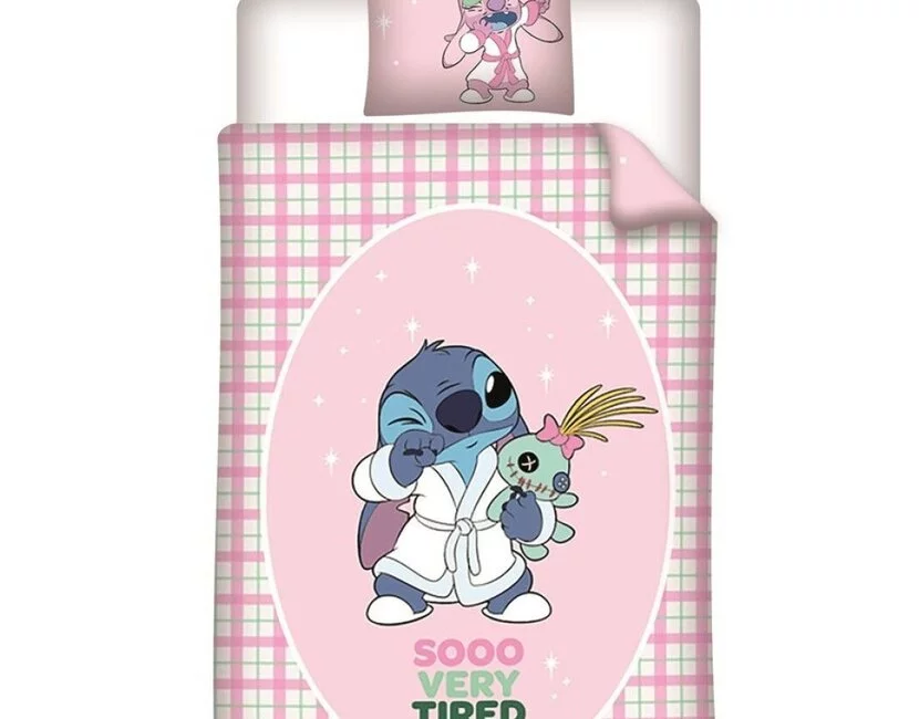 Disney Lilo & Stitch Dekbedovertrek Very Tired - 140 x 200 + 65 x 65 cm - Polykatoen