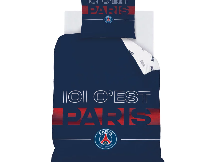 Paris Saint Germain Dekbedovertrek Devise - 140 x 200 + 63 x 63 cm - Katoen