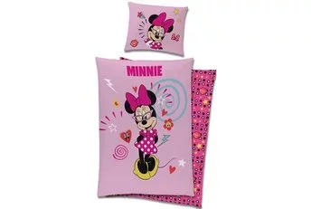 Disney Minnie Mouse Dekbedovertrek, Pretty Pink - Katoen