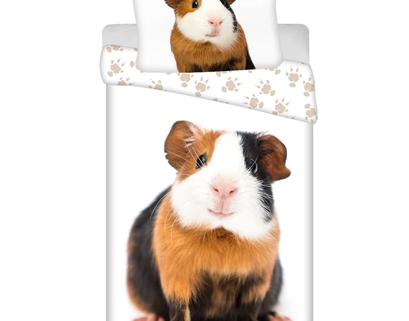 Sweet Home Dekbedovertrek, Cavia - Eenpersoons - 140 x 200 + 70 x 90 cm - Katoen