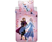 Disney Frozen Dekbedovertrek, Magical Time - Eenpersoons 140 x 200 + 70 x 90 cm - Katoen