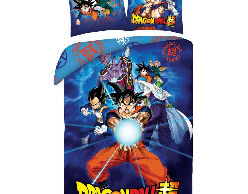 Dragon Ball Super Dekbedovertrek, Beerus - Eenpersoons - 140 x 200 + 70 x 90 cm - Polyester