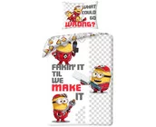 Minions Dekbedovertrek, Fakin' It - Eenpersoons - 140 x 200 + 70 x 90 cm - Polyester