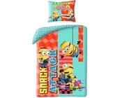 Minions Dekbedovertrek, Snack Attack - Eenpersoons - 140 x 200 + 70 x 90 cm - Polyester