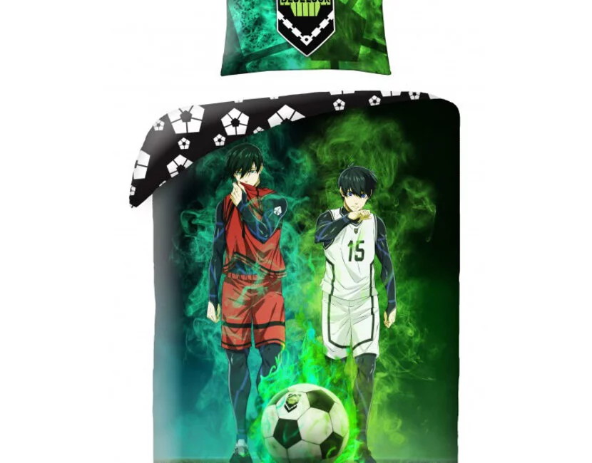 Blue Lock Dekbedovertrek, Yoichi Isagi - 140 x 200 cm + 70 x 90 cm - Katoen