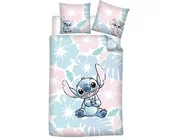 Disney Lilo & Stitch Dekbedovertrek, Tropical Flowers - Eenpersoons - 140 x 200 + 65 x 65 cm - Polykatoen