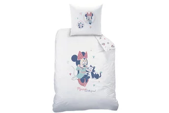 Disney Minnie Mouse Dekbedovertrek Little Friend - Katoen