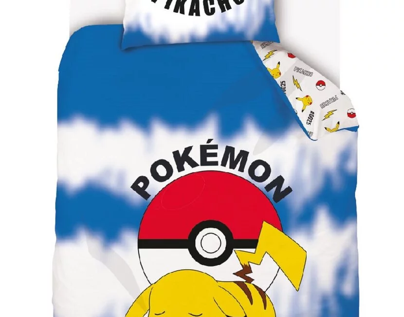 Pokémon Dekbedovertrek, Ball - Eenpersoons - 140 x 200 cm + 70 x 90 cm - Katoen