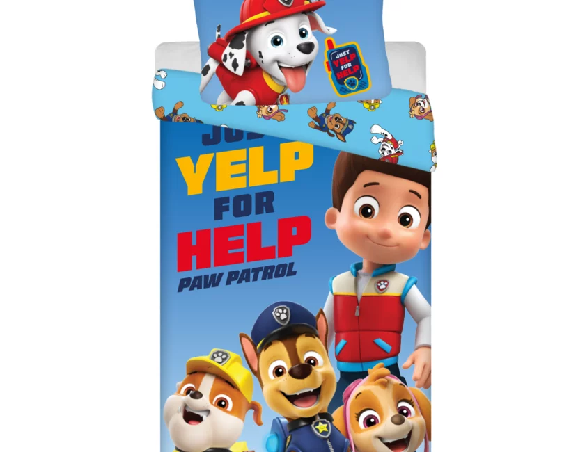 Paw Patrol Dekbedovertrek, Help - Eenpersoons - 140 x 200 + 70 x 90 cm  - Katoen
