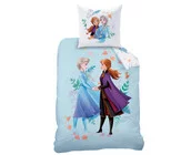 Disney Frozen Dekbedovertrek, Sisters - 140 x 200 cm + 63 x 63 cm - Katoen