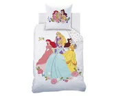 Disney Princess Dekbedovertrek, Ball - 140 x 200 cm + 63 x 63 cm - Katoen