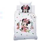 Disney Minnie Mouse  Dekbedovertrek, Flower - 140 x 200 cm + 63 x 63 cm - Katoen
