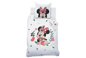 Disney Minnie Mouse Dekbedovertrek Flower - Katoen