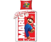 Super Mario Dekbedovertrek Here we Come - 140 x 200 cm + 70 x 90 cm - Katoen