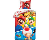 Super Mario Dekbedovertrek Movie - 140 x 200 cm + 70 x 90 cm - Katoen