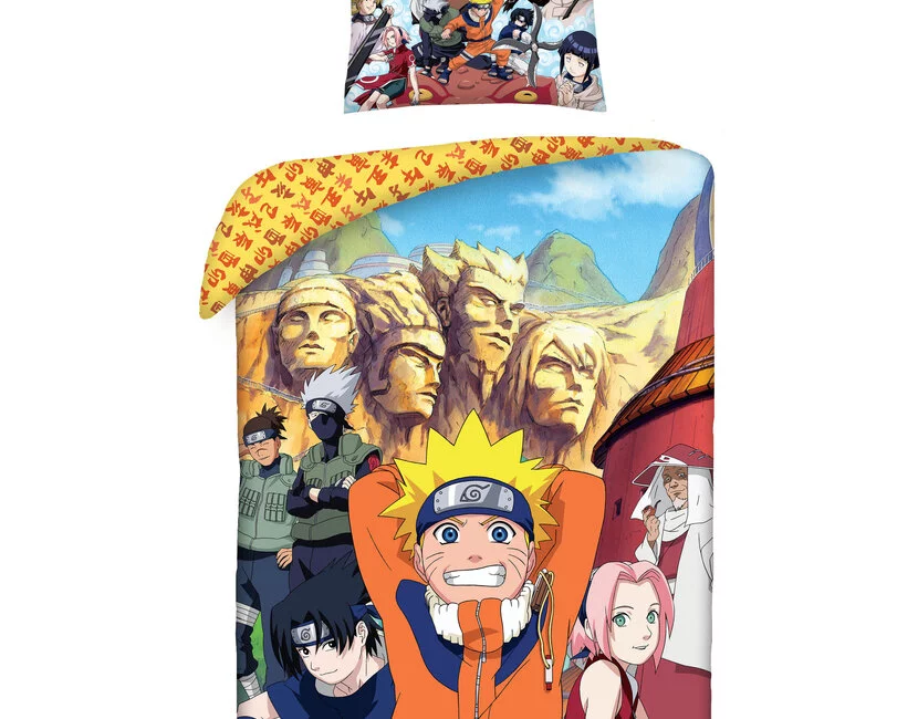 Naruto Dekbedovertrek, Hokage - 140 x 200 cm + 70 x 90 cm - Katoen