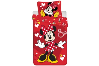 Disney Minnie Mouse Dekbedovertrek Red Heart - Katoen