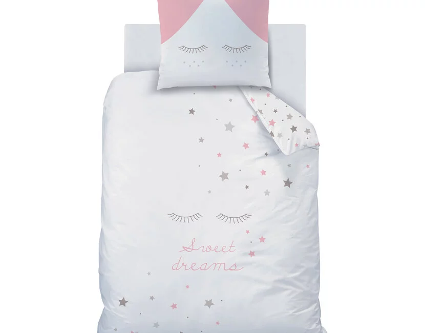 Matt & Rose Dekbedovertrek, Sweet Dreams - 140 x 200 cm + 63 x 63 cm - Katoen