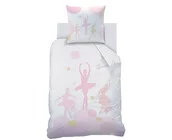 Matt & Rose Dekbedovertrek, Balletdanseres - 140 x 200 cm + 63 x 63 cm - Katoen