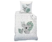 Matt & Rose Dekbedovertrek, Koala - 140 x 200 cm + 63 x 63 cm - Katoen