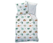 Matt & Rose Dekbedovertrek, Dino's - 140 x 200 cm + 63 x 63 cm - Katoen