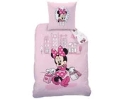 Disney Minnie Mouse Dekbedovertrek, Shopping - 140x200 cm + 1 x 63x63cm - Katoen