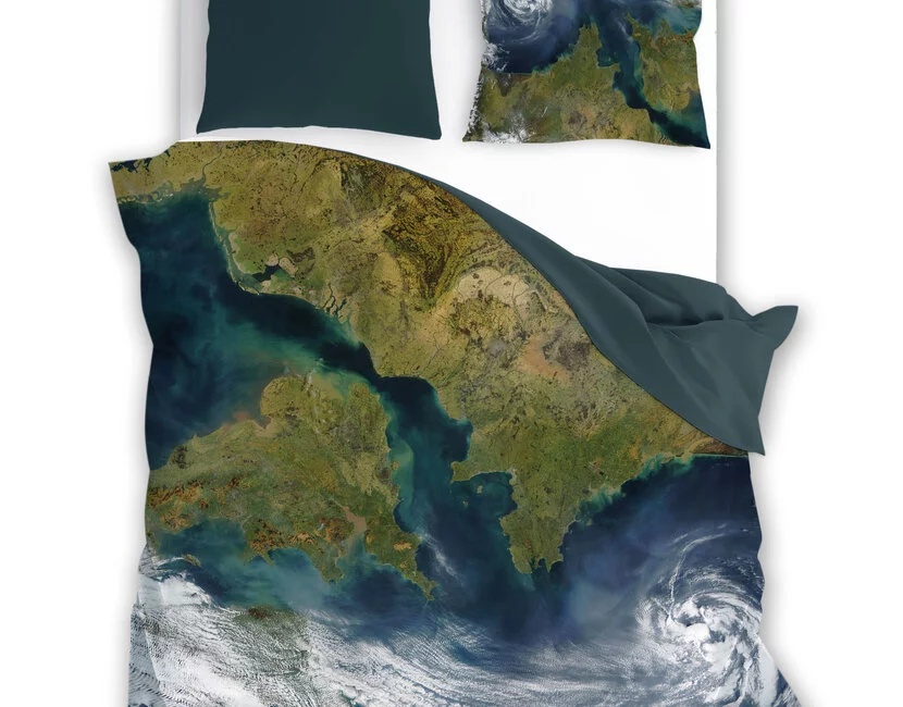 Faro Dekbedovertrek, Earth - 140 x 200 cm + 70 x 90 cm - Katoen