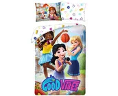 Lego Friends Dekbedovertrek Good Vibes  - 140 x 200 cm + 70 x 90 cm - Katoen