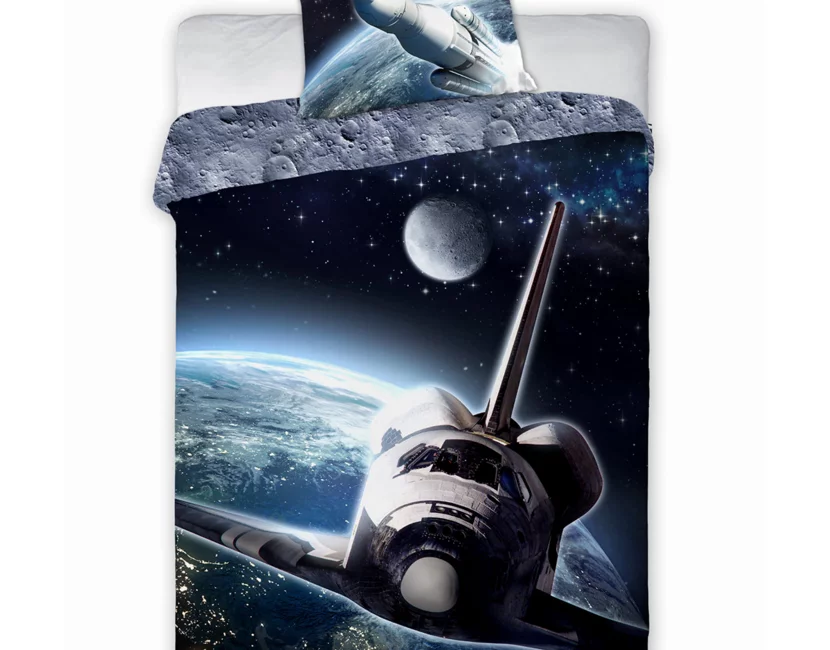 Astronaut Dekbedovertrek, Ruimtevaart - 140 x 200 cm + 70 x 90 cm - Katoen