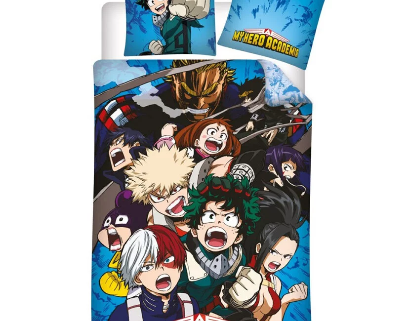 My Hero Academia Dekbedovertrek, Izuku - 140 x 200 cm / 65 x 65 cm - Katoen
