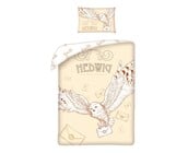 Harry Potter Baby Dekbedovertrek, Hedwig - 100 x 135 cm + 40 x 60 cm - Katoen