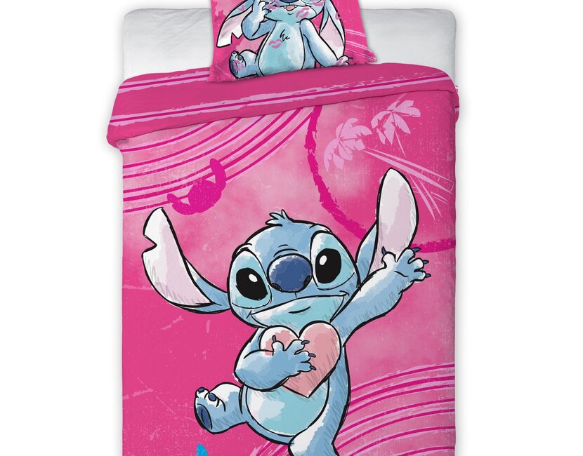 Disney Lilo & Stitch Dekbedovertrek Cute - 140 x 200 cm / 70 x 90 cm - Katoen