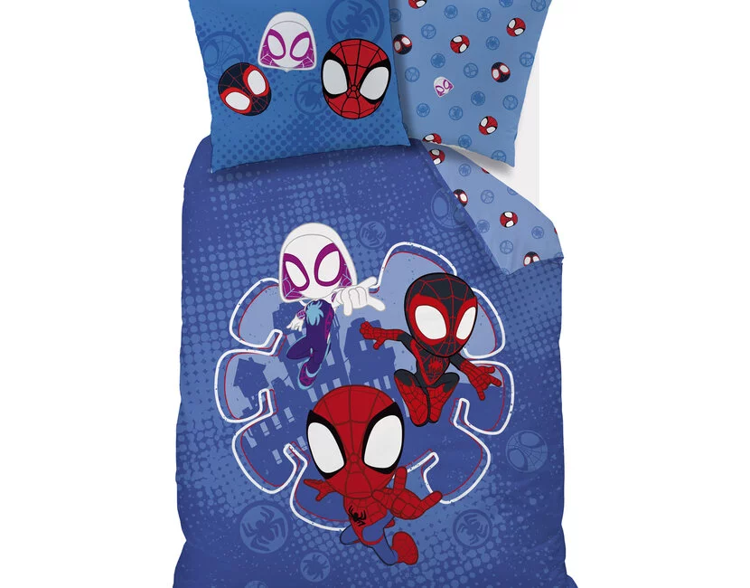 Spider-Man Dekbedovertrek Spidey Little - 140 x 200 + 63 x 63 cm - Katoen