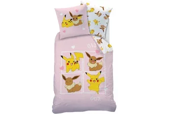 Pokemon Dekbedovertrek Evoli - Katoen