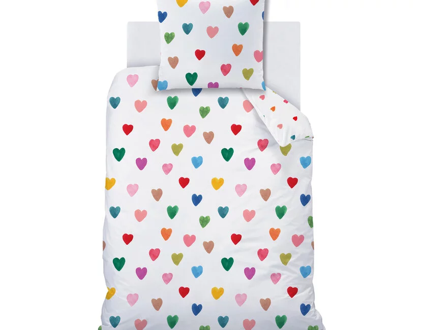 Wee Blue Bell Dekbedovertrek Amour - 140 x 200 + 63 x 63 cm - Katoen