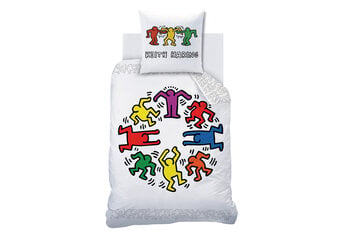 Keith Haring Dekbedovertrek Party - Katoen - Gratis bezorgd