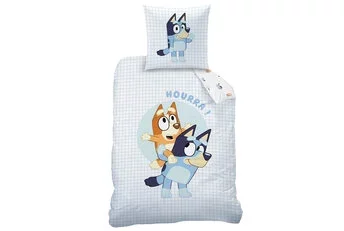 Bluey Dekbedovertrek, Hoera - Katoen