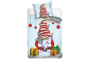 In Home Dekbedovertrek, Christmas Gnome - Katoen