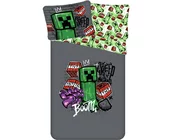 Minecraft Dekbedovertrek, Metro Art - Eenpersoons - 140 x 200 + 70 x 90 cm - Katoen