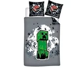Minecraft dekbedovertrek - Eenpersoons - 140 x 200 cm / 65 x 65 cm - Polycotton