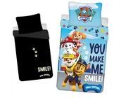 PAW Patrol Dekbedovertrek Glow in the Dark, Smile - Eenpersoons - 140 x 200 + 70 x 90 cm  - Katoen