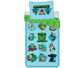 Minecraft Dekbedovertrek, Let's Play - Eenpersoons - 140 x 200 + 70 x 90 cm  - Katoen