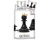 Schaak Dekbedovertrek Be Queen - 140 x 200 cm + 63 x 63 cm - Polyester