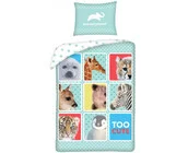Animal Planet Dekbedovertrek Cute - Eenpersoons - 140 x 200 + 70 x 90 cm - Katoen