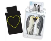 Animal Pictures Dekbedovertrek - Pinguin Glow in the Dark - 140 x 200 + 70 x 90 cm - Katoen